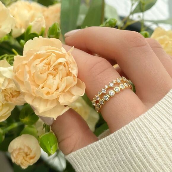 Bezel eternity ring N729 - Picture 5 of 8